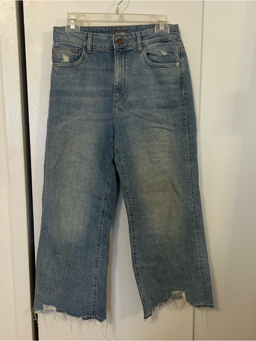 DL1961 hepburn high rise Light Blue Wide-Leg Jeans